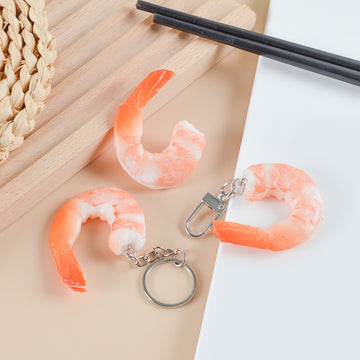 Simulation Seafood Shrimp Keychain Creative Personality Bag Pendant