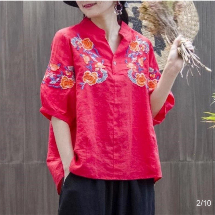 Ethnic embroidery top