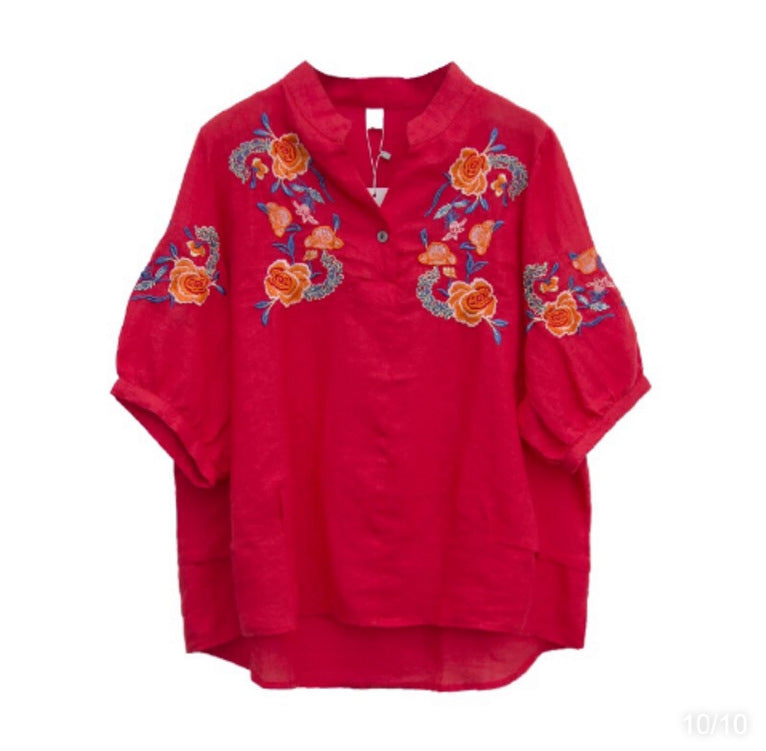 Ethnic embroidery top
