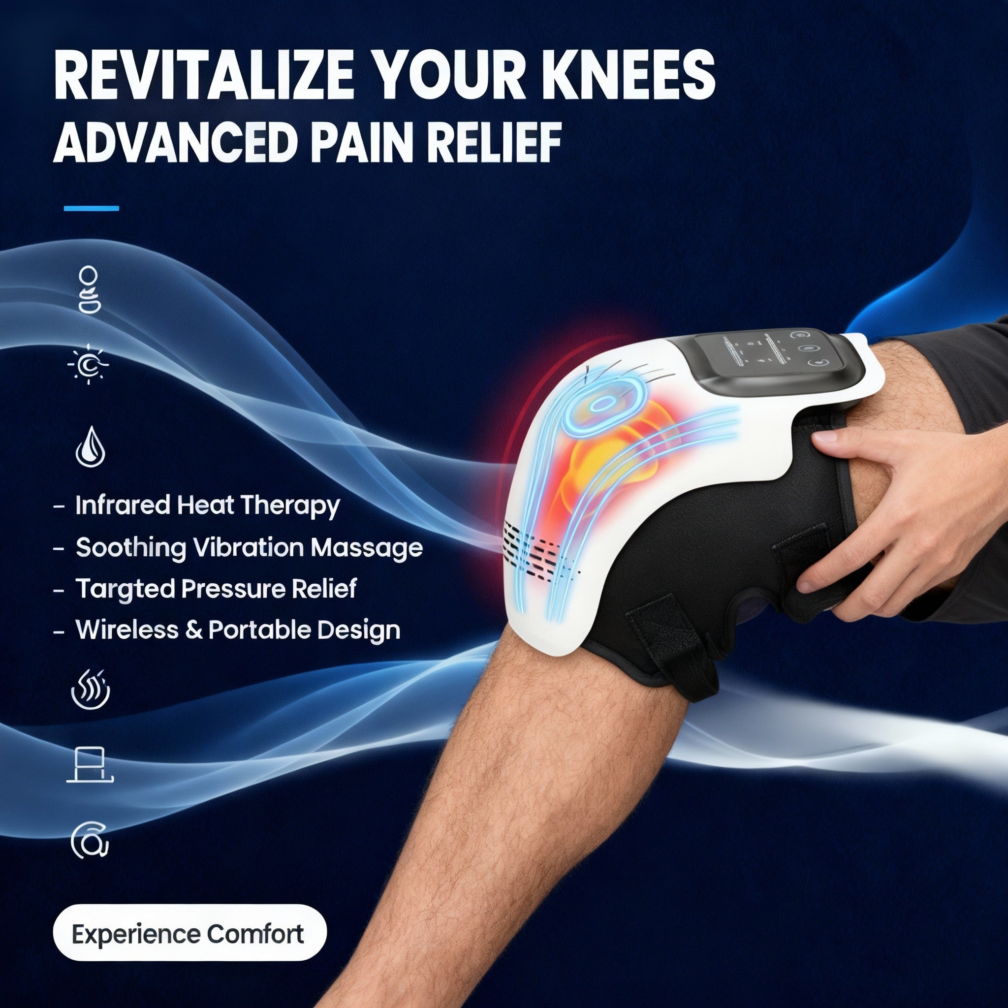 Smart Electric Heating Knee Massager