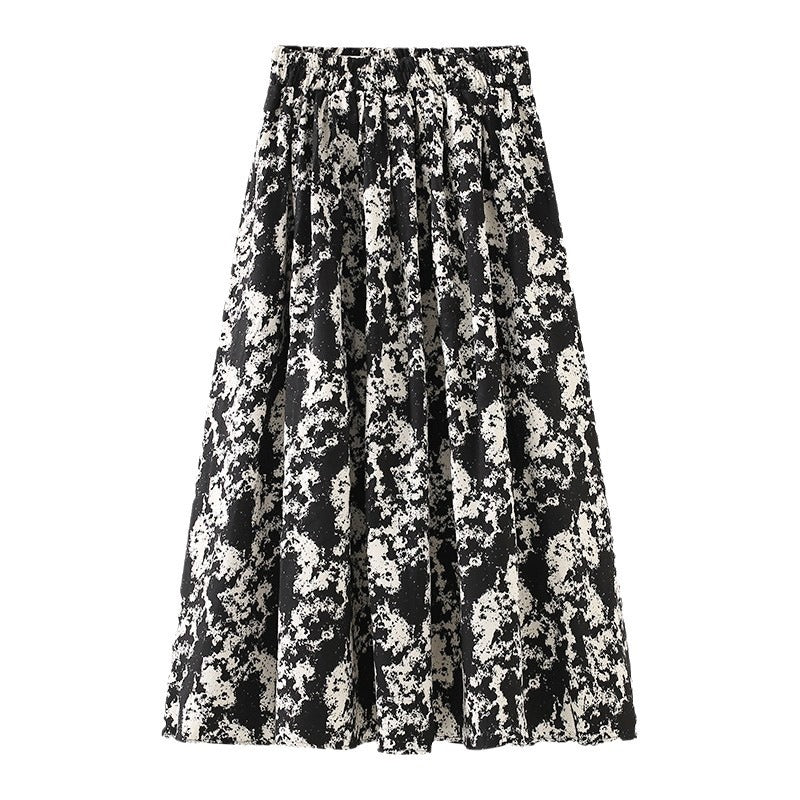 Women's Western Style Slimming Tie-dyed Skirt