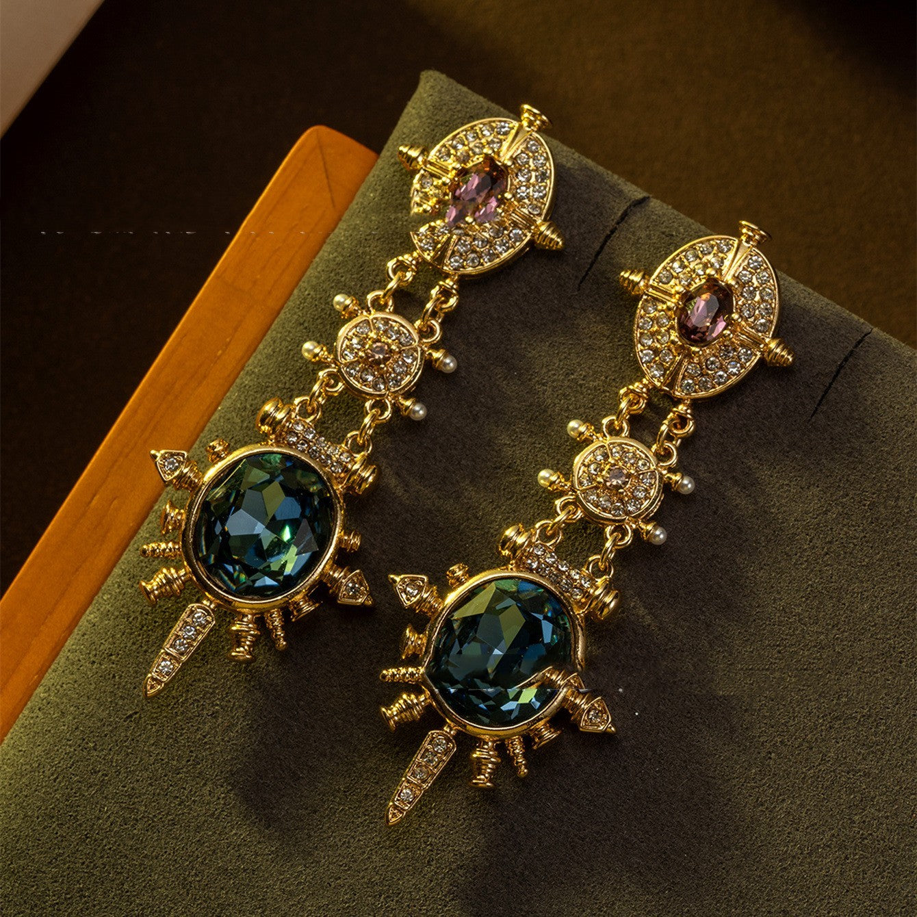 Court Style Retro Elegant Stud Earring Advanced Sense