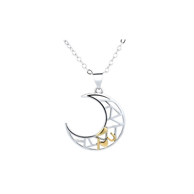 Sun Moon Tooth Couple Necklace For Men And Women