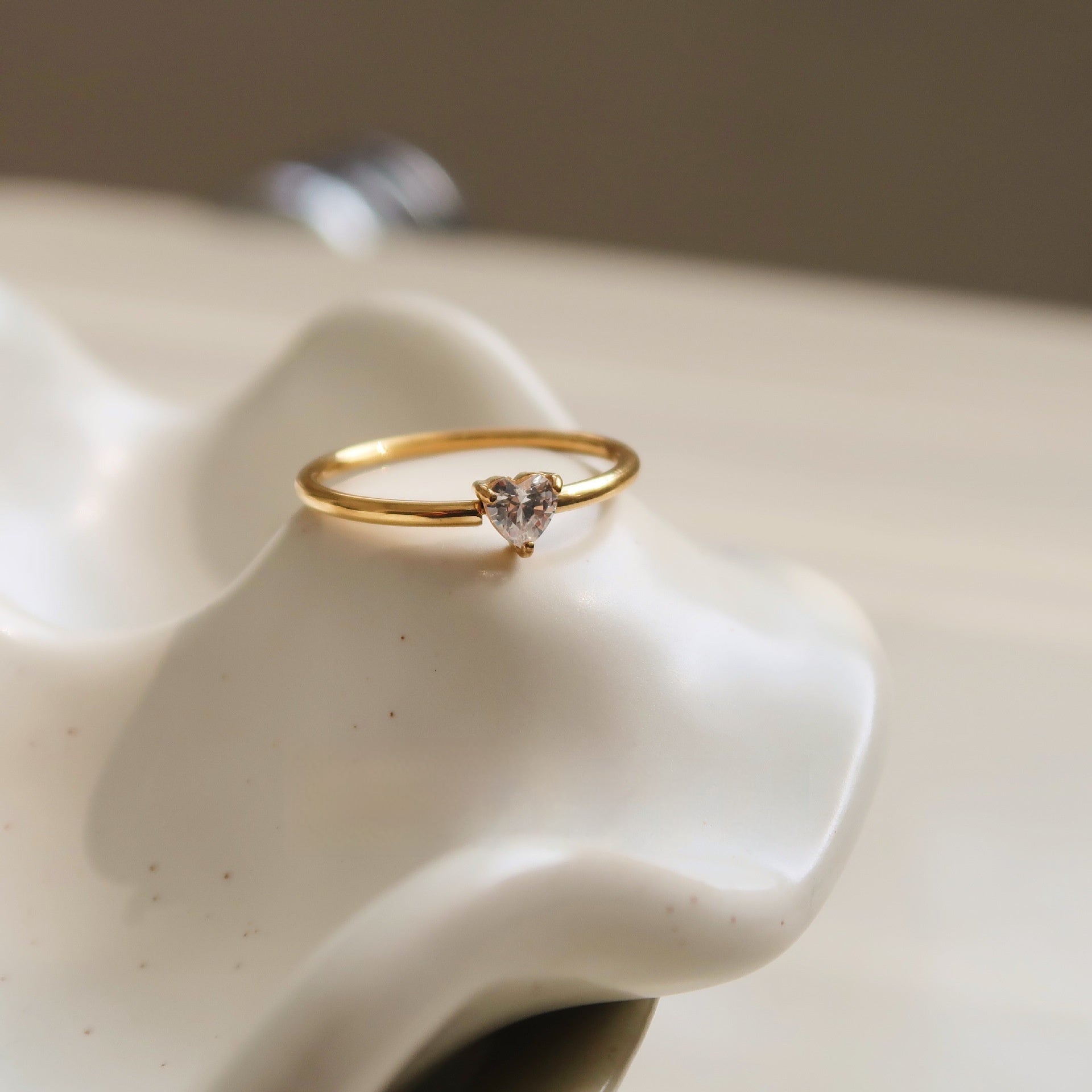 Love Oval Ring Bath Without Picking Pigment Ring