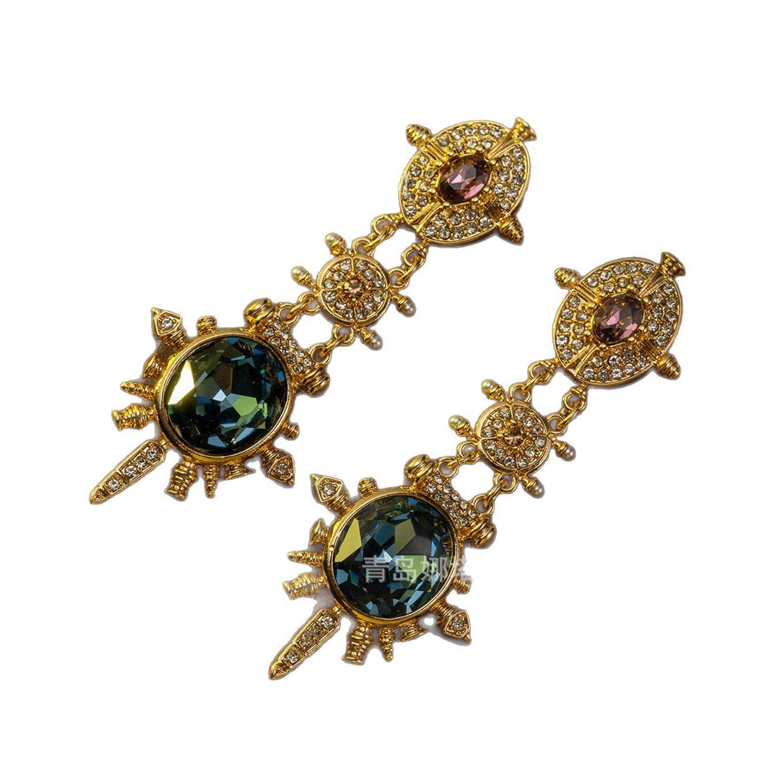 Court Style Retro Elegant Stud Earring Advanced Sense