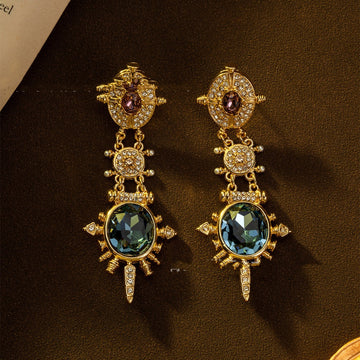 Court Style Retro Elegant Stud Earring Advanced Sense